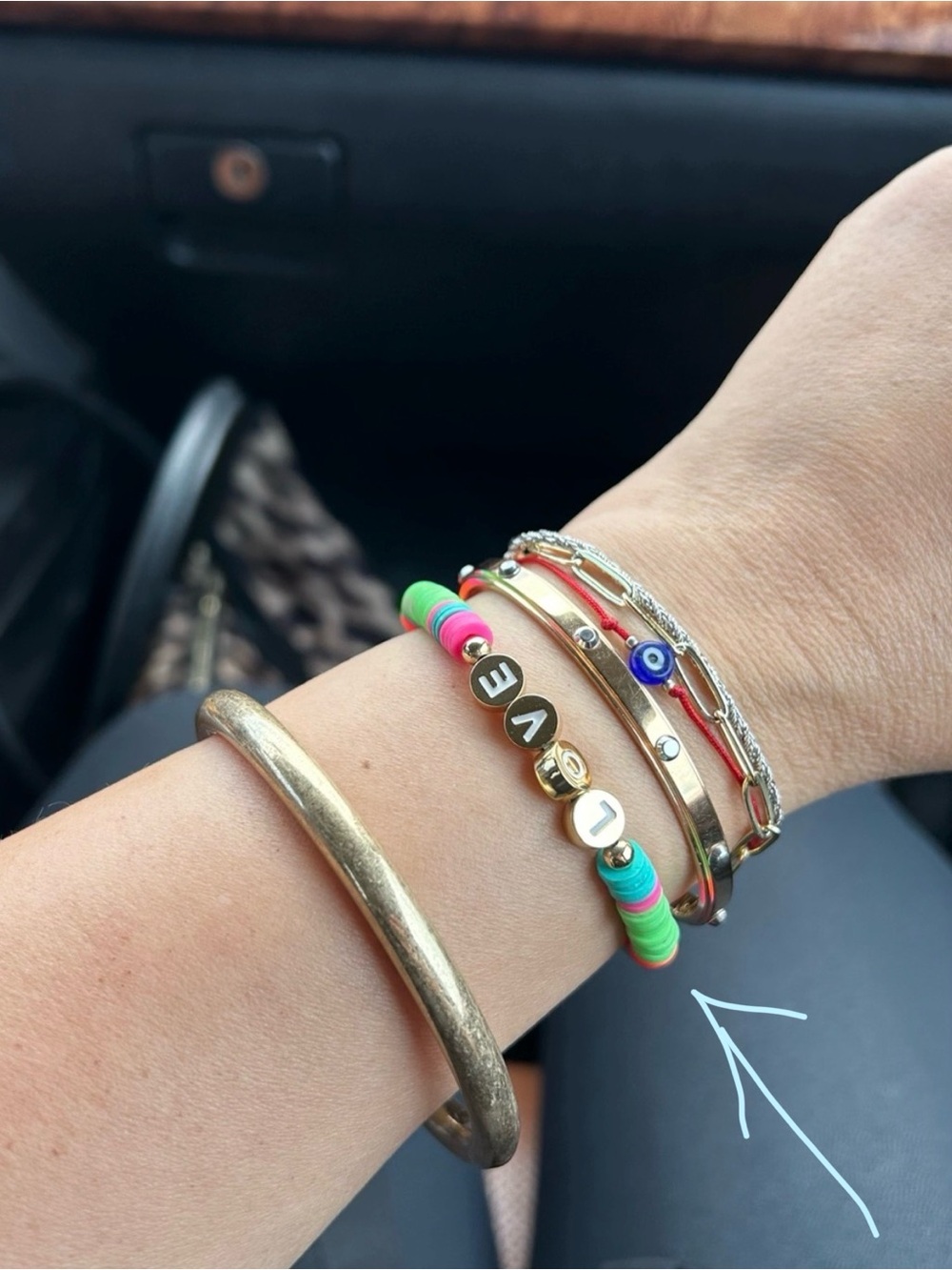Colorful NEON LOVE DISC Bracelet - Women Jewelry
